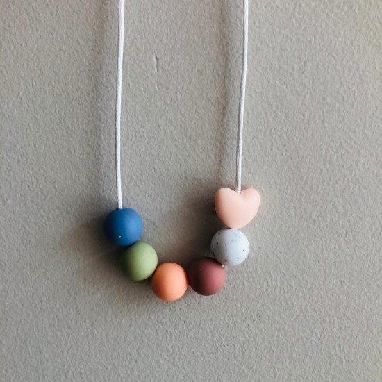 Toddler Necklace | Pink Heart